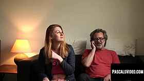 Busty Redhead Paris Choked While Pascal White Slams Her Pussy Hard