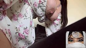 arabian snowwhite moans in asmr orgasm fucking her tight pink pussy hard