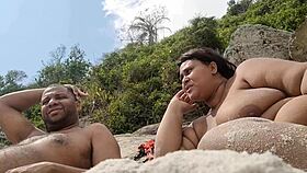 watch my huge fat bbw pussy flash on nudist beach as everyone stares