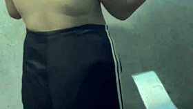 Curvy student babe gets wild in the hotel bathroom