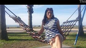 hey, wanna watch this big-titted babe get bent over publicly?