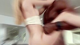 gigi dior slurps huge cock before taking dripping creampie pounding