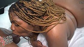 big booty ssbbw leesha bunz bent over getting dug out hard by dante diggz's big black cock