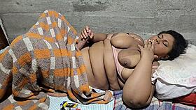 chubby beauty takes big load in intimate session