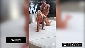 candice grips hubby's hand riding that monster bbc deep