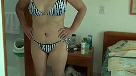 beach babe eyes huge cocks and fingers her wet pussy till she cums hard!