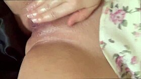 arabian snowwhite moans in asmr orgasm fucking her tight pink pussy hard