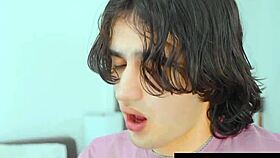 hot blonde teen slurps messy deepthroat on throbbing cock