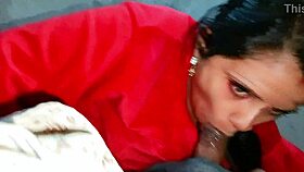 indian bhabhi gags on huge cock deepthroat cumshot mouth full sloppy