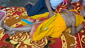 first night passion as young indian babe gets fucked deep on floor and creampied hard