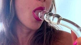 can ya handle glass dildo fuckin my closeup wet pussy lenushka