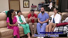 dr tampa catheterizes humiliated aria nicole in latex gloves hospital roleplay pov