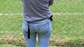 mature latina flaunts big ass jeans on off compilation