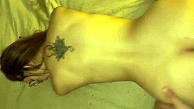 blonde milf rides massive cock cowgirl style begging for deep creampie fill