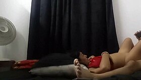 Naughty Curvy Babe Footjobs Cock Then Rides to Creampie Explosion