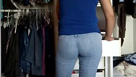 beautiful latina mature shows off big ass moans begs for deep anal pounding