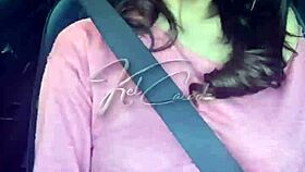 Brazilian milf flashes lingerie to truckers on wild car trip to sp