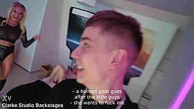 Behind scenes newbie Mila Ray debuts in intense 1on1 session