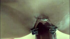 Drunk trashy milf's sloppy cunt farts loud under master's creampie control