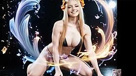 abigails muscles explodin growin huge pump factory fmg ai... oh man!