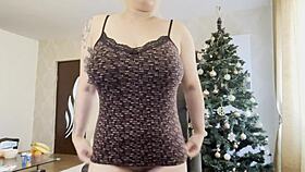 My blonde tits bounce on big dildo with anal fingering fun