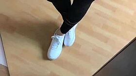 waking up to her smelly white socks fetish drives my emotions wild every morning