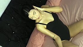 Colombian model fucks wildly after steamy photo session!