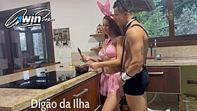 damn this curvy bunny fucked hard n got her creamy reward