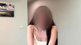 Wanna see this cute asian teen ride till cum floods her belly?