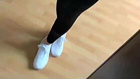 waking up to her smelly white socks fetish drives my emotions wild every morning