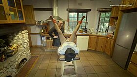 DOMINATRIX MISTRESS APRIL PUNISHES SLAVE ROSE FOR PHONE SLIP-UP!