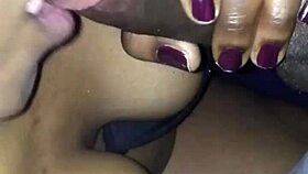 cheating ebony housewife deepthroats big black cock hungrily