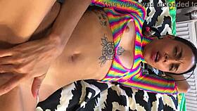 tiny skinny latina with small tits and tight pussy gets stretched by monster cock raw