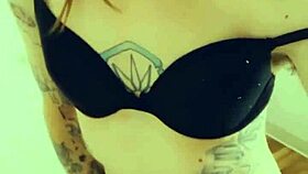 Stroking my tiny dick in bikini feels so horny and cute