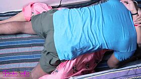 leaked homemade indian ravina rides cowgirl on hubby with juicy hairy pussy creampie finish tight and rough