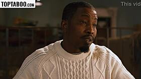 HUSBAND'S BOSS! THIS MONSTER COCK DINNER GAGS WIFE DEEP!