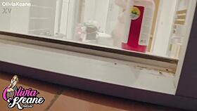 heart pounding as curvy british neighbor showers big natural tits exposed