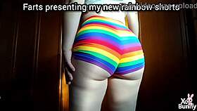 Romanian brunette mistress farts in femdom ass worship compilation close-up