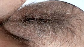 Watch me spread hairy pussy as guy jerks off cumming hard watching my curves