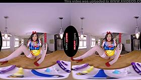 hey snow wild rides cock like a total horny milf