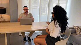 😍 Busty Latina Secretary Squirts On Boss's BWC Cheating Hard! 💦