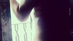 Turkish exhibitionist flashes solo in public country action