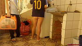 housewife pays washing machine tech with her pussy