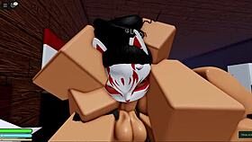 Kimono Tease Begs Wild Sex in Roblox Condo?