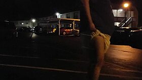 she heads outside in public wearing her super thick diaper for the thrill