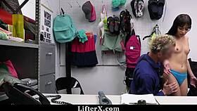 aria valencia blows officer then rides cock to escape trouble