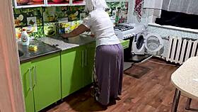 Old big ass granny built perfectly for intense anal pounding