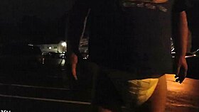 she heads outside in public wearing her super thick diaper for the thrill