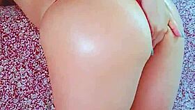 oiled college pawg fucked hard in thong 🔥🍑