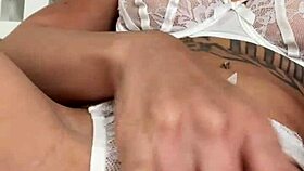 brazilian latina curls unleash sloppy pov deepthroat masturbation cum tits blast